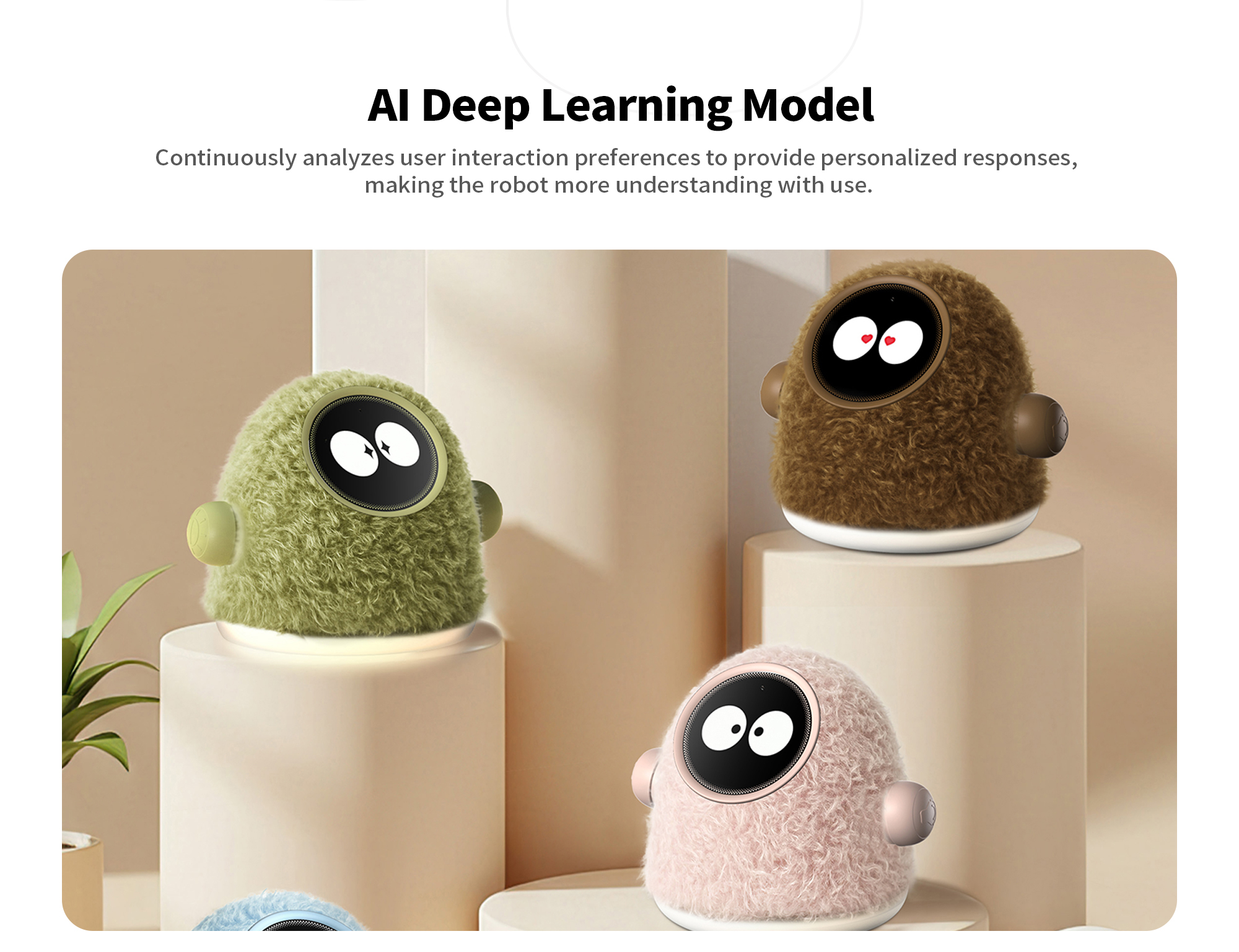 RO01 AI emotional companion robot for seniors